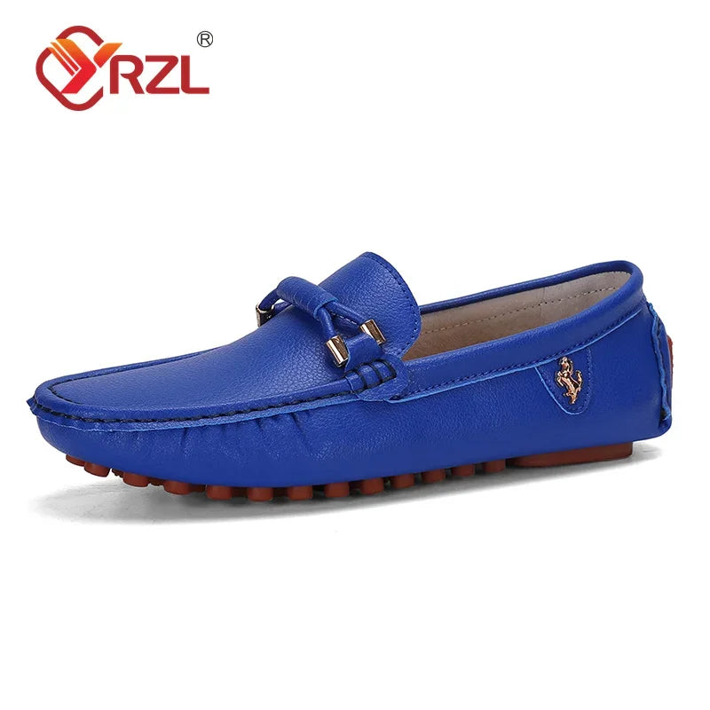 YRZL Loafers for Men 2024 New Handmade Moccasins Men Flats Casual Leather Shoes Luxury Comfy Mens Loafers Size 48 Shoes for Men