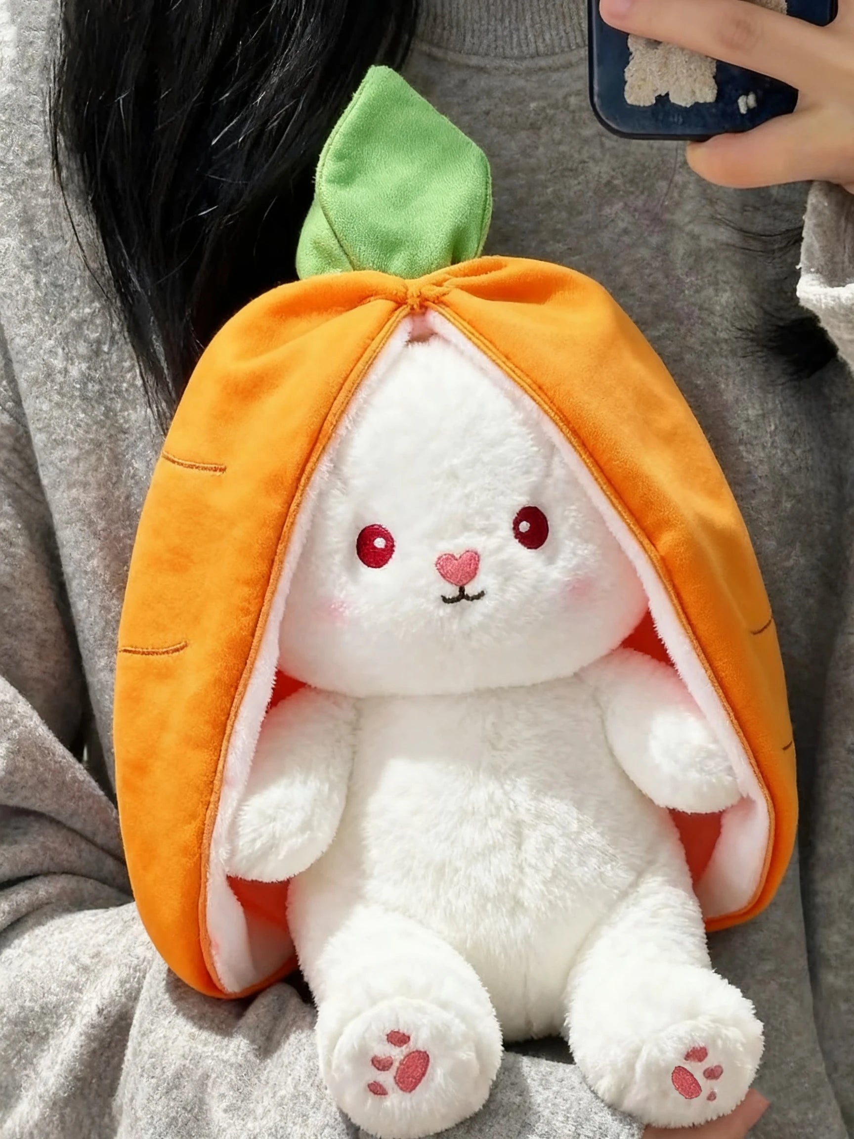 Jelly Cat 30cm Strawberry Floral Ears Bonnie Rabbit Easter Shy Rabbit Appease Dolls Cats and Dogs Toys Pets Christmas Gifts