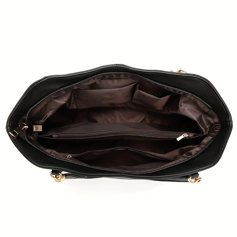Women's Large Capacity Work Tote with Detachable Shoulder Strap