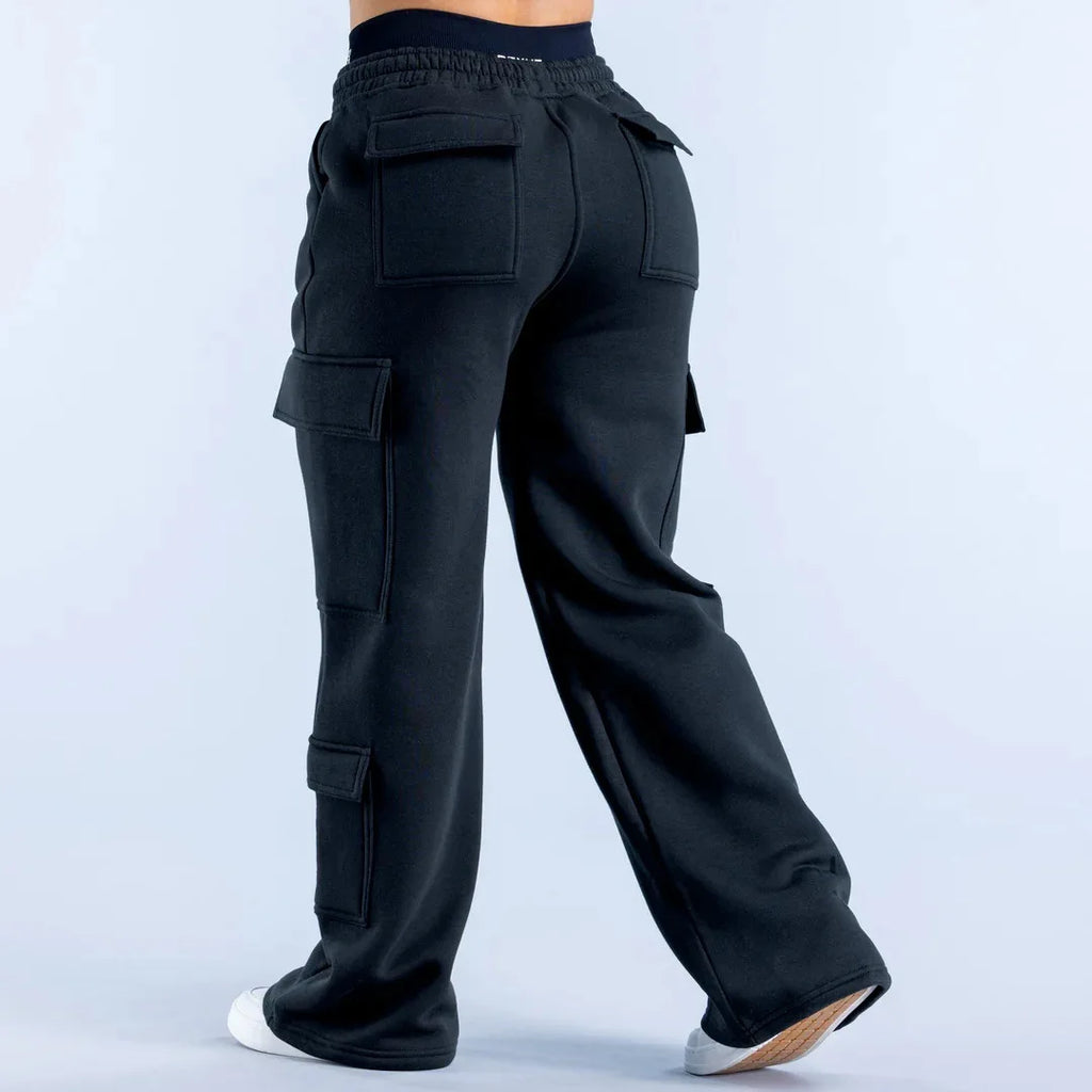 Women's Wide Leg Cargo Pants with Pockets