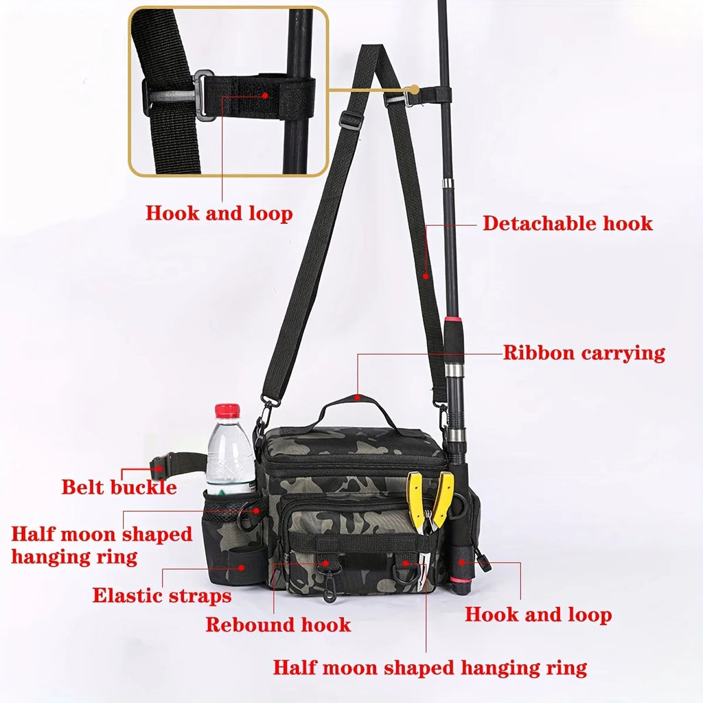 Canvas Fishing Gear Waist & Crossbody Bag