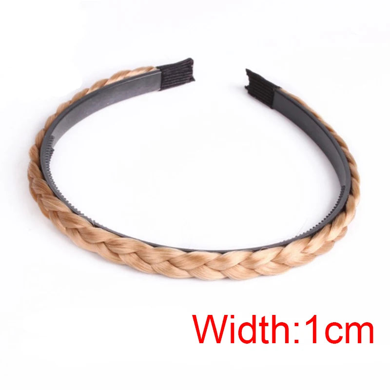 Braid Hair Band Women Fishbone Braid Wig Twist Braid Headband Hairpin Bohemia Non-slip Headdress Bridal Girls Hair Accessories