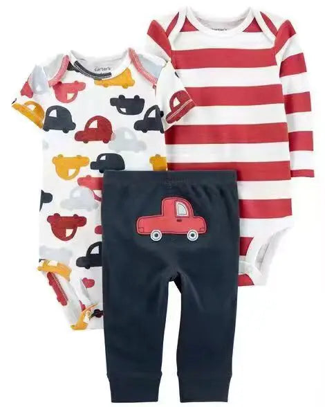 2025 Baby Girls Clothes Autumn Spring Newborn Infant Outfit Cotton Bodysuit Top And Bottom Pants Kids Toddler Clothing Set 6-24M