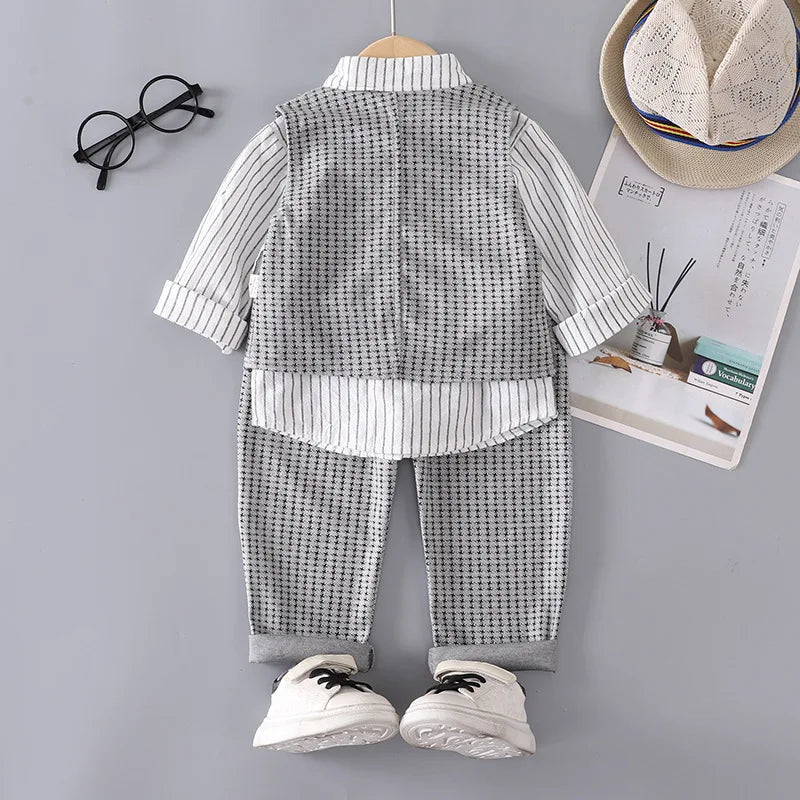 Toddler Boys Gentleman 3-Piece Formal Outfit Set