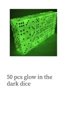 D20 Glow-in-the-Dark Polyhedral Dice Set | 10 Pieces | RPG, DND, MTG & More