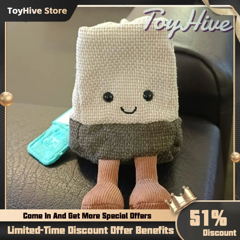 Jellycat-Style Tea Bag Plush Doll | Cartoon Interactive Soft Toy — Birthday, Christmas & Halloween Gift