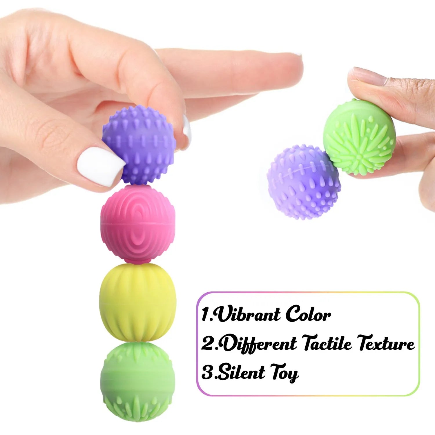 12PCS Speks Magnetic Color Choice Balls - Relax for Desk, Car & Home Decor - Silicone Perfect Birthday Gift Interactive Supplies