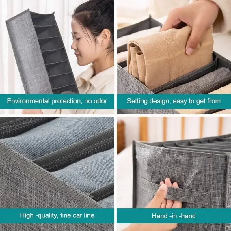 Underwear Storage Drawers Organizer Divider Jeans Organization Storage Box Closet Organizer Clothing Organization System Drawer