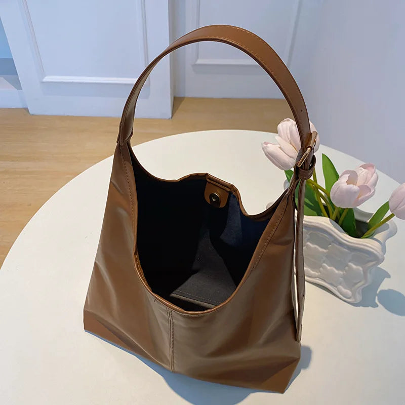 Women's Structured PU Tote Bag