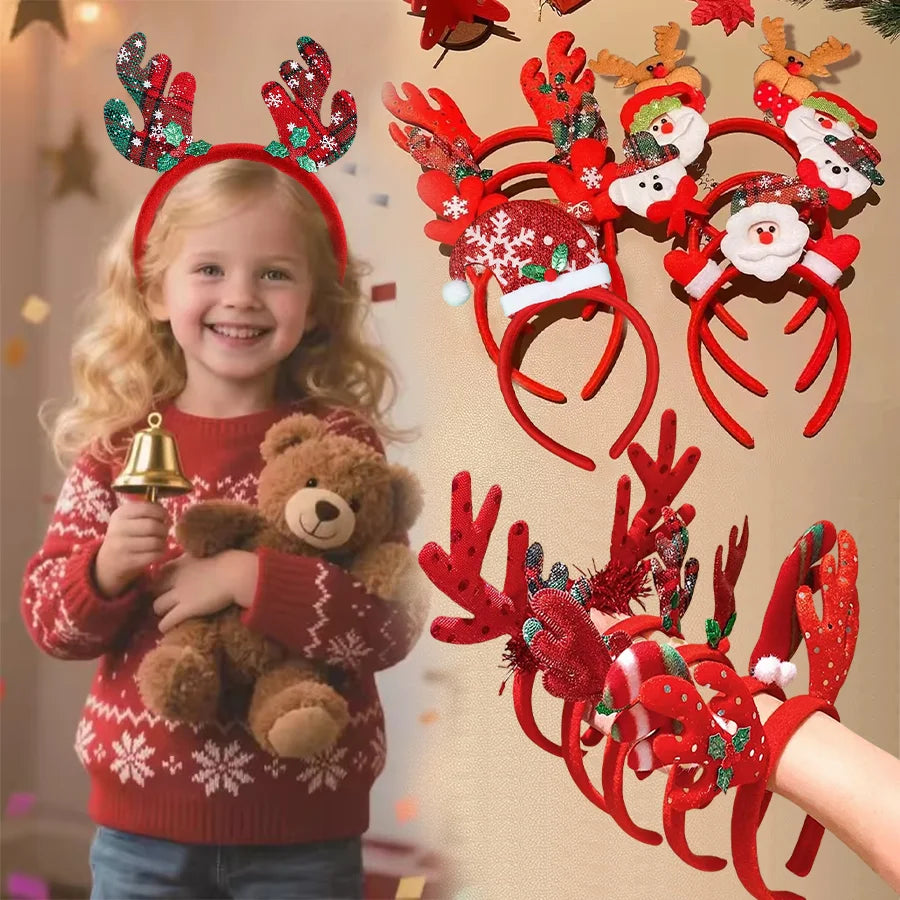Christmas Party Headbands – Random Styles, 1–15 Pieces