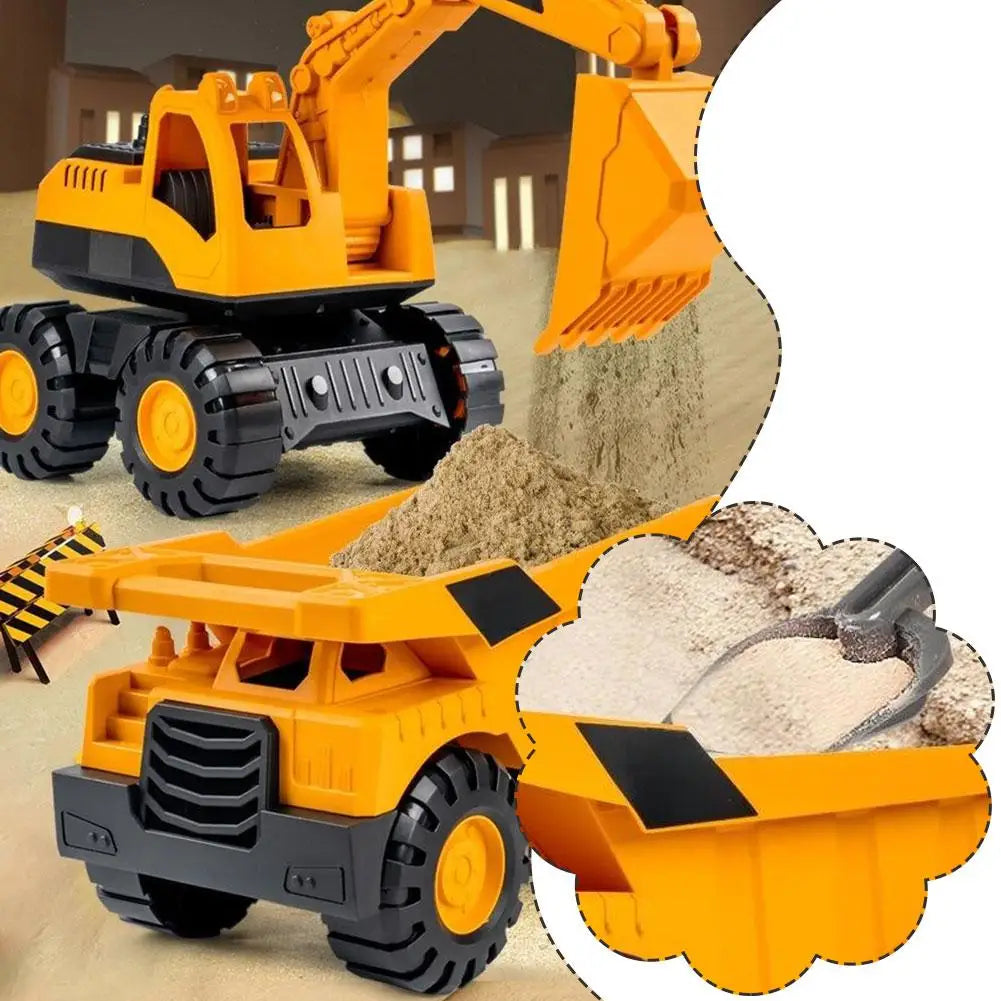 Excavator Truck Model Toy Engineering Vehicle Toddler Early Education Construction Vehicles Truck Boys Gifts