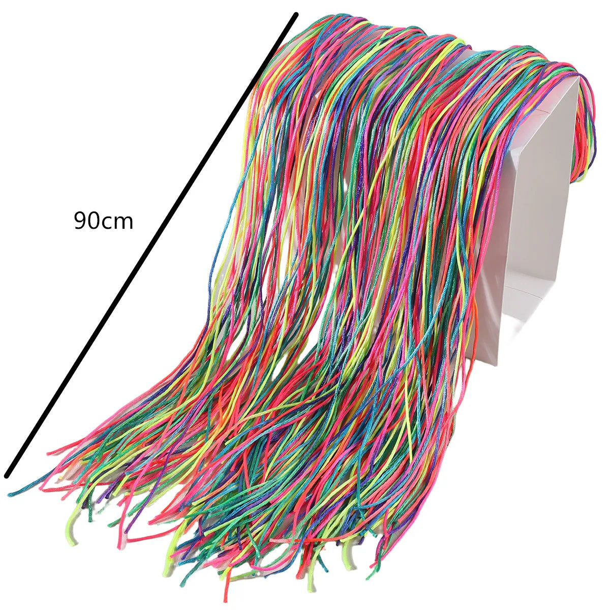 20Pcs Colorful Hair Braids Rope Strands 90cm for Girls African Braids DIY Ponytail Styling Hair Accessories for Girls
