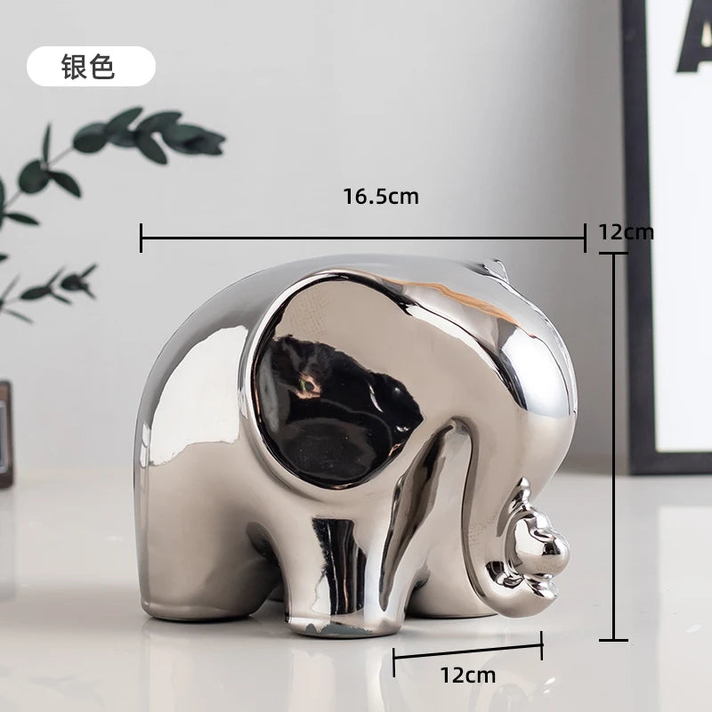 Ceramic Elephant Figurine