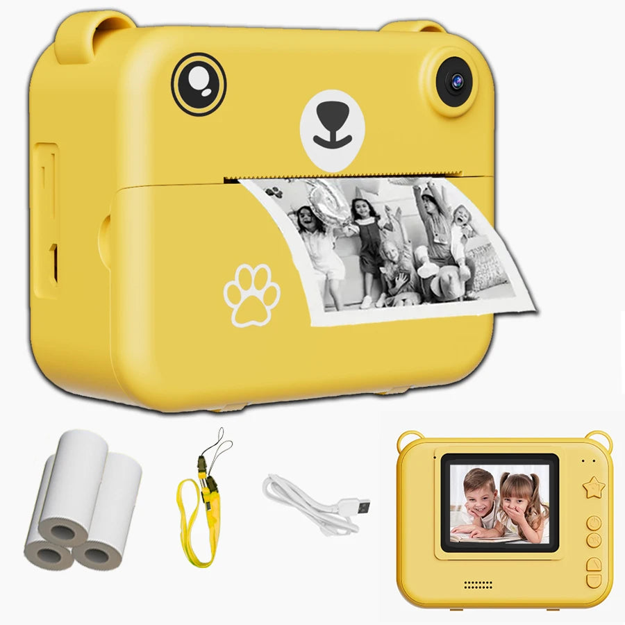 Kids Instant Print Digital Camera – 1080P HD with Thermal Printer
