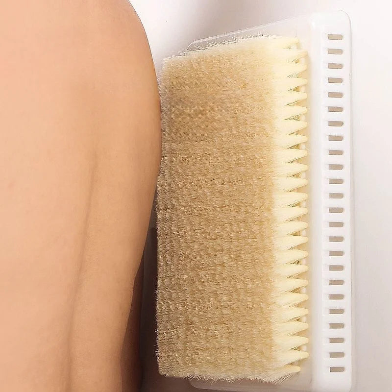 Wall-Mount Suction Cup Back Scrubber & Massage Bath Brush