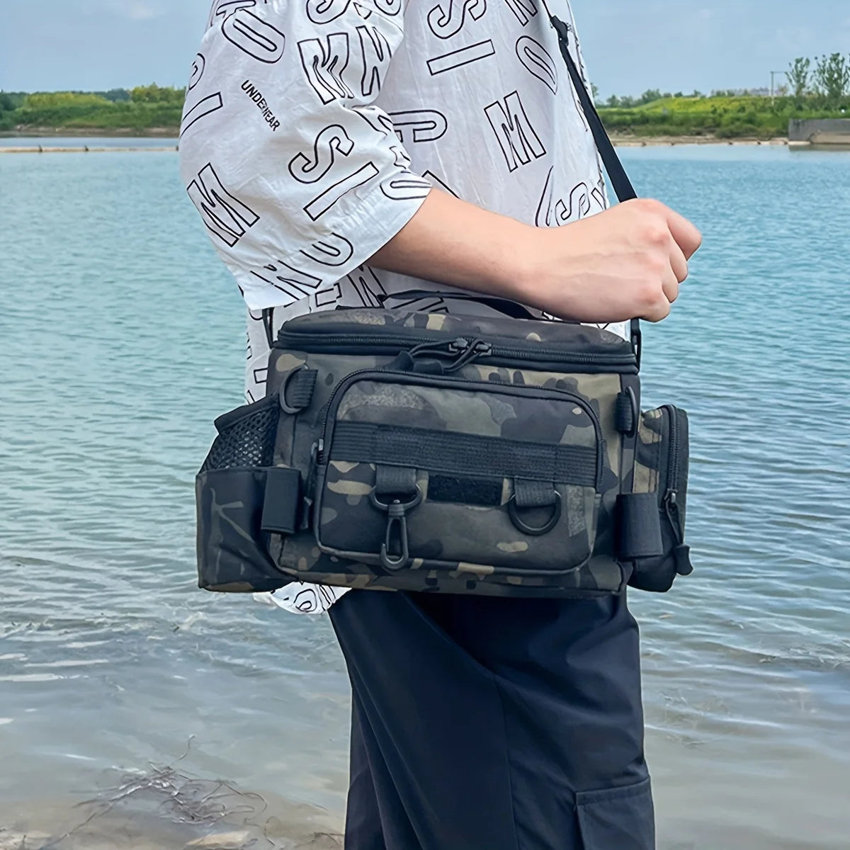 Canvas Fishing Gear Waist & Crossbody Bag
