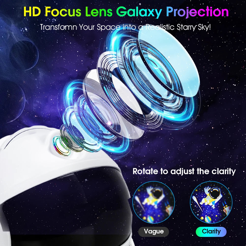 Astronaut Galaxy Projector | Star Projector with 12 Space Films | Nebula Night Light | Game Room Decor