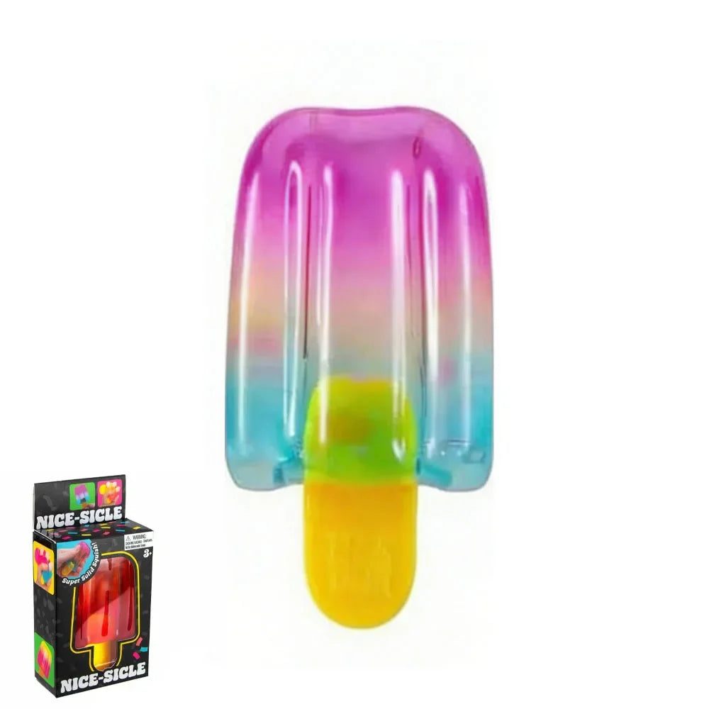 Nice Sicles Popsicle Sensory Squeeze Toy | Stress Relief for Kids & Adults — Summer Gift