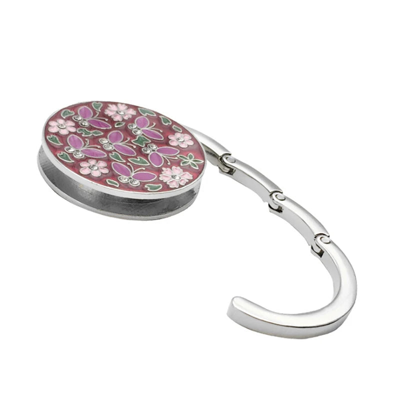 Flower Shape Folding Purse Hanger & Table Bag Hook