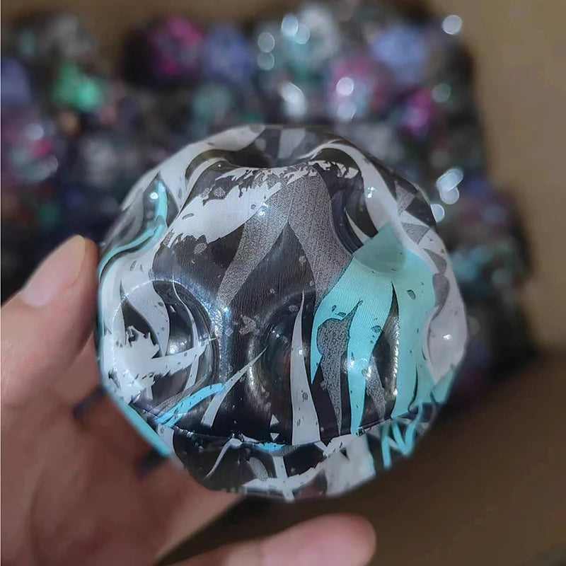 Galaxy Moon Shape Porous Bouncy Ball | Popping Sensory Fidget Toy | Stress Relief | Kids & Adults