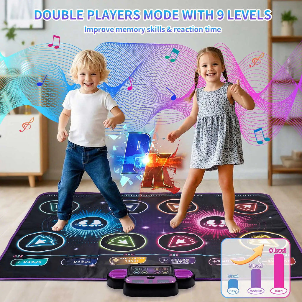 Kids Electronic Dance Mat – Musical Floor Blanket with 9 Levels