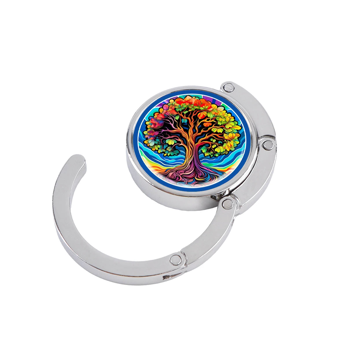 Van Gogh Art Folding Metal Purse Hanger & Table Bag Hook