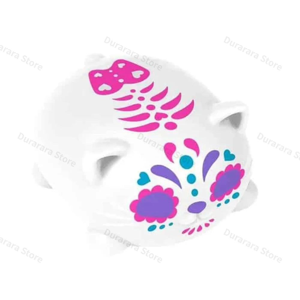 Schylling NEEDOH Sugar Skull Cat Squeeze Toy – Colorful Sensory Stress Ball, Desk Toy, Ages 14+