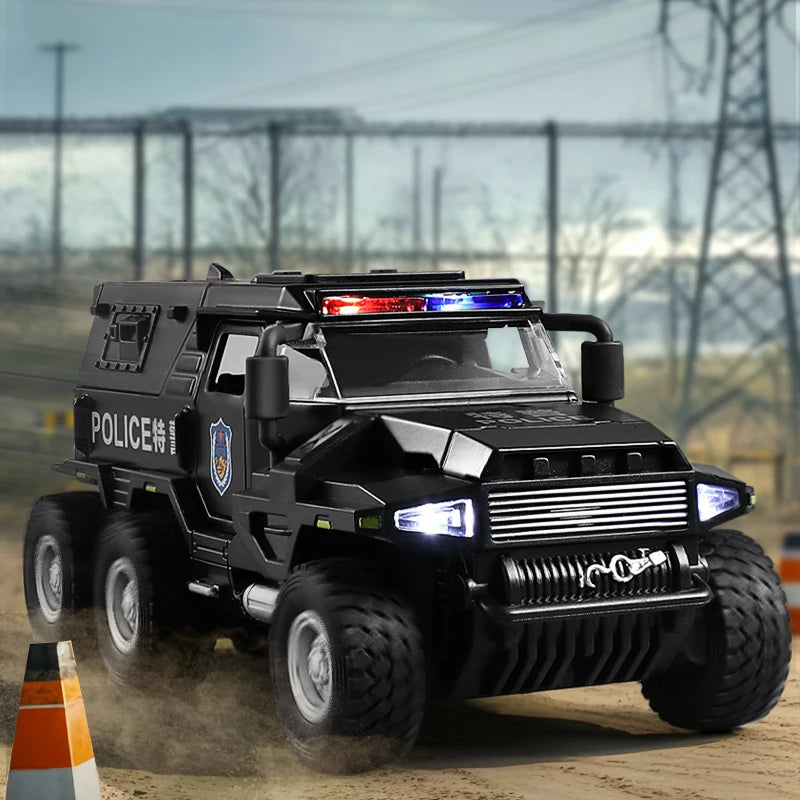 1:32 Alloy Car Model Diecasts & Toy WAT City Police Truck Model Diecast Vehicles Toy Cars Kid Toys For Children Gifts Boy Toy