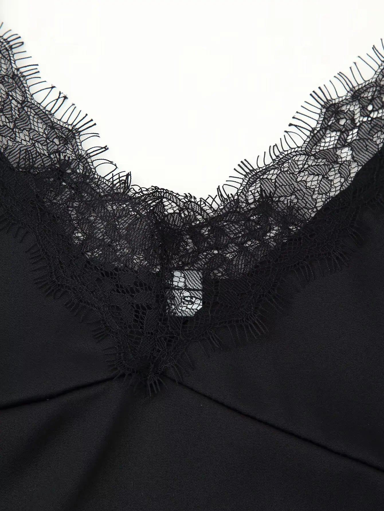 HH 2026 New Fashion Woman Lace Trim Sling Sleeveless V Collar Backless Mini Top Female Slim Fit Thin And Light Sexy Top