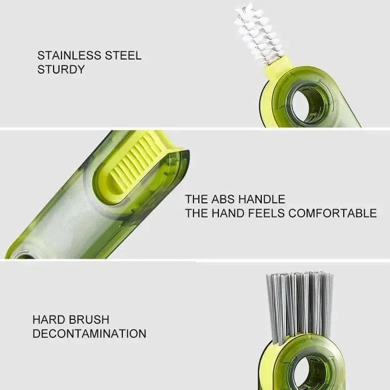 3-in-1 Bottle & Cup Lid Cleaning Brush