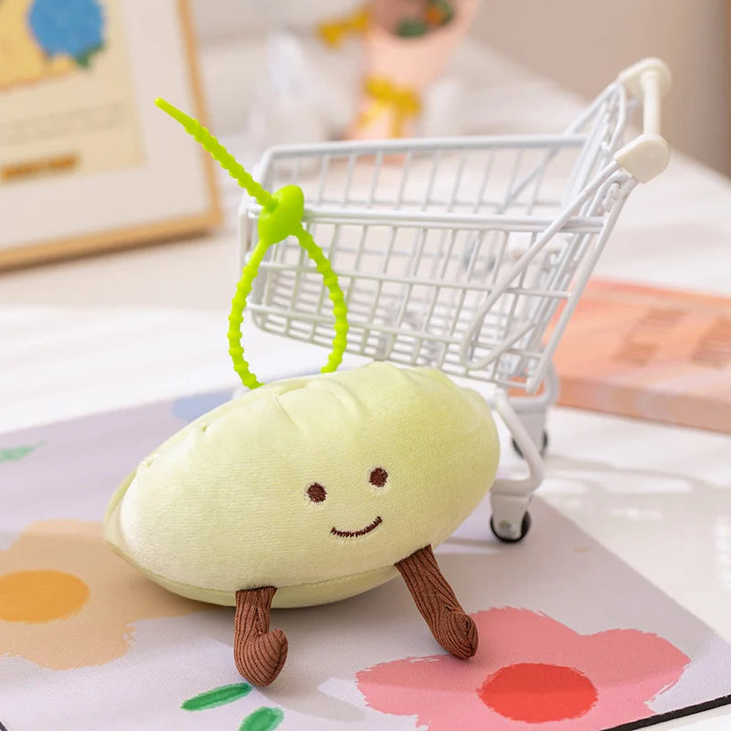 Cute Baozi & Dumpling Plush Stuffed Toy – Chinese Food Cartoon Soft Doll Keychain
