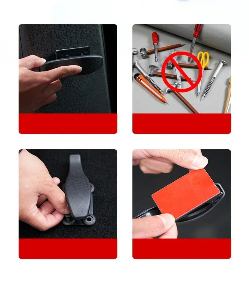 2-Pack Car Seat Back Hook & Umbrella Storage Organizer