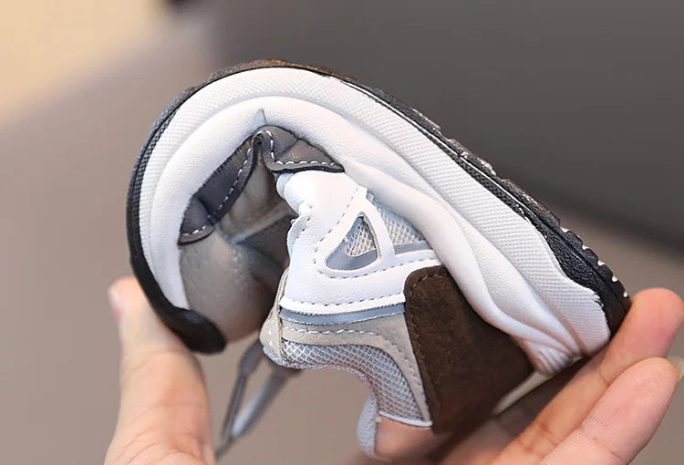 Kids' Unisex Breathable PU Leather Sport Running Sneakers