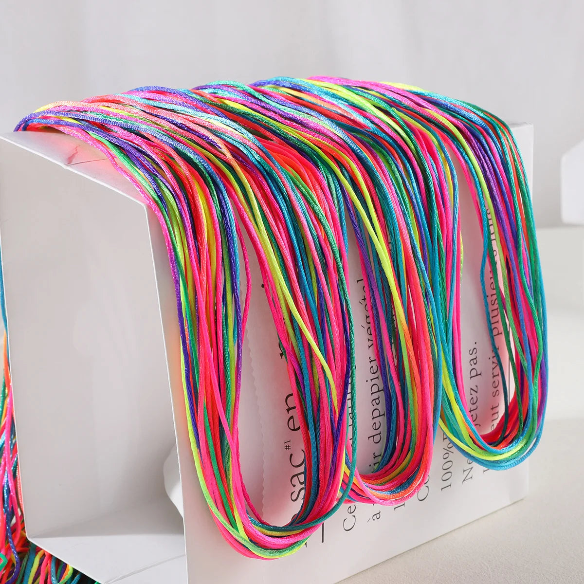 20Pcs Colorful Hair Braids Rope Strands 90cm for Girls African Braids DIY Ponytail Styling Hair Accessories for Girls
