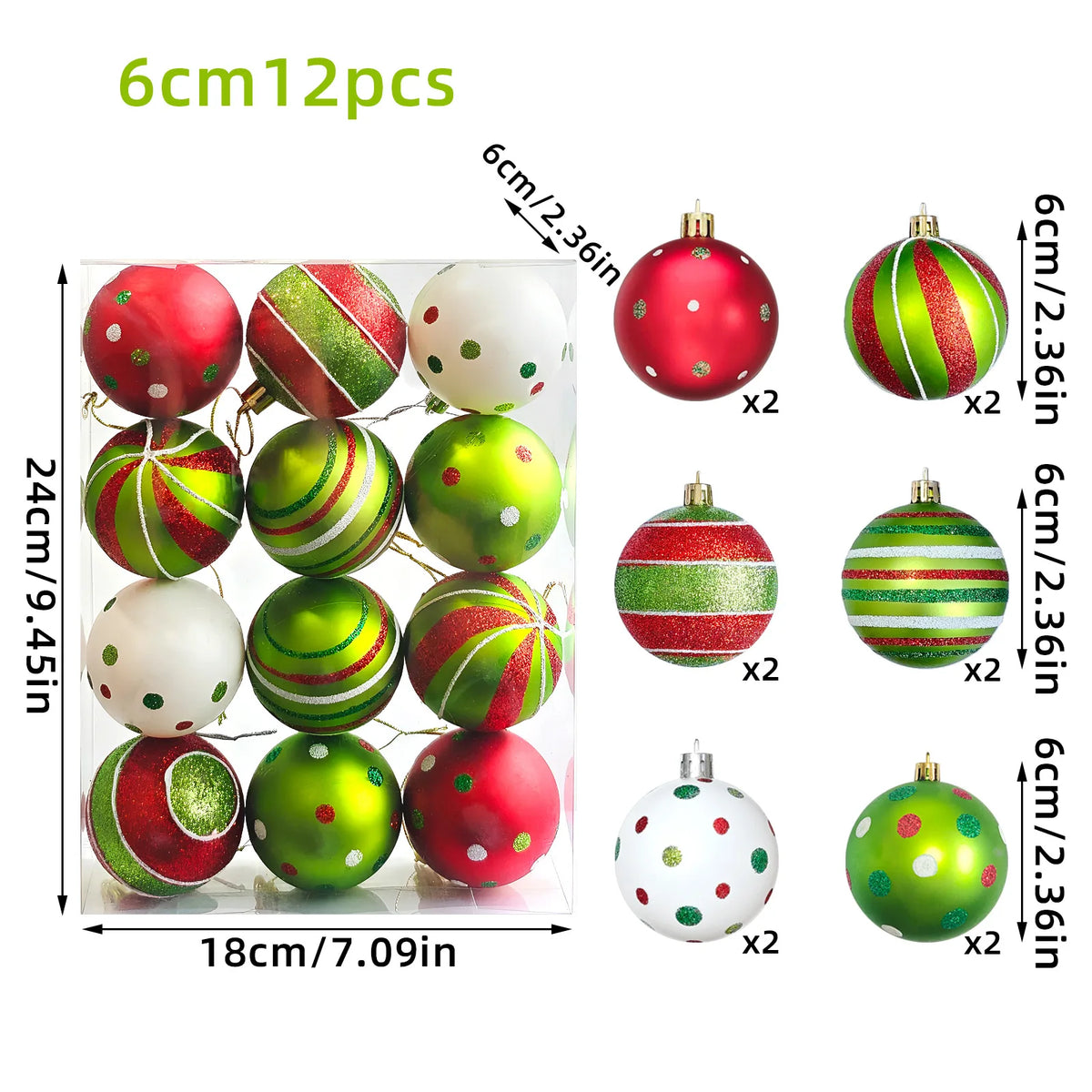 Green Monster Christmas Tree Ornament Set