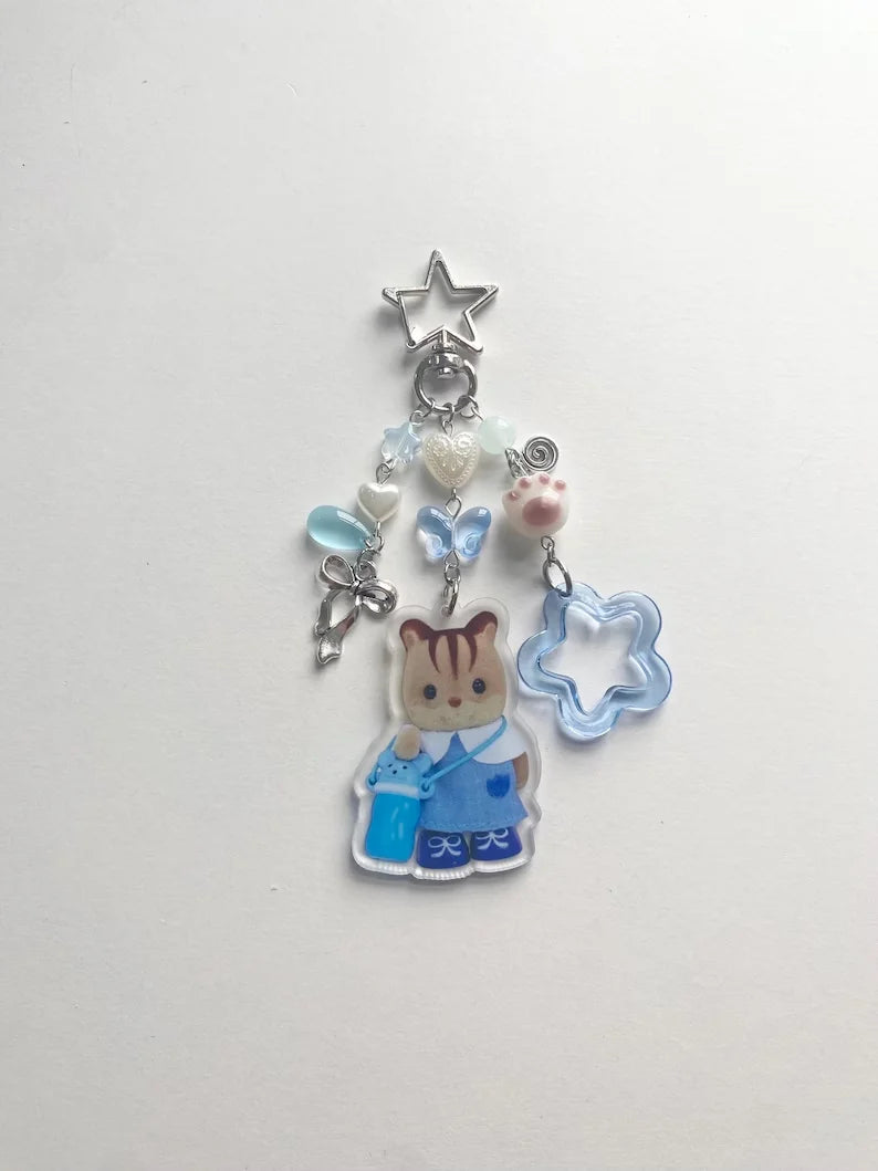 Calico Critters keychains ⋆.࿔* Y2K