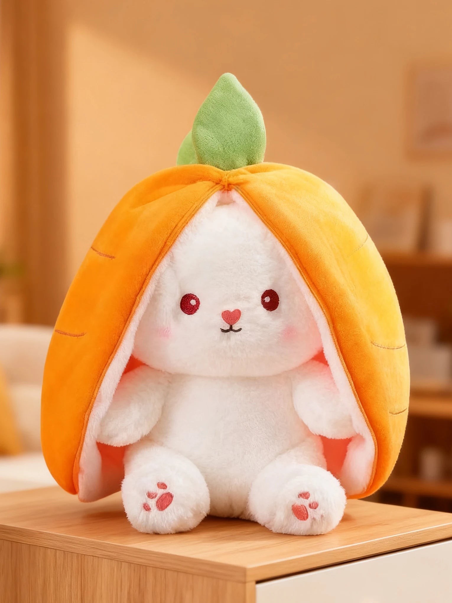 Jelly Cat 30cm Strawberry Floral Ears Bonnie Rabbit Easter Shy Rabbit Appease Dolls Cats and Dogs Toys Pets Christmas Gifts