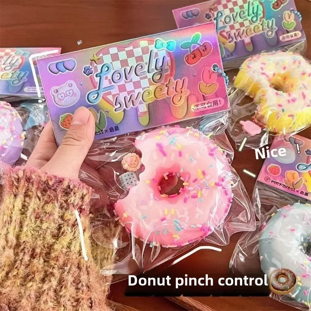 Taba Squishy Cake & Doughnut Stress Relief Toy — Extra Large Sensory Fidget for Kids & Adults