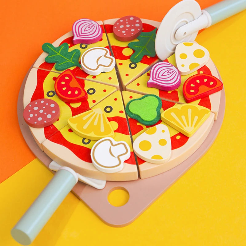 Tea Party Set Dessert Stand Playset ,Wooden Toys Pretend Play Food Kitchen Accessories for Toddler Tea Set Birthday Gift