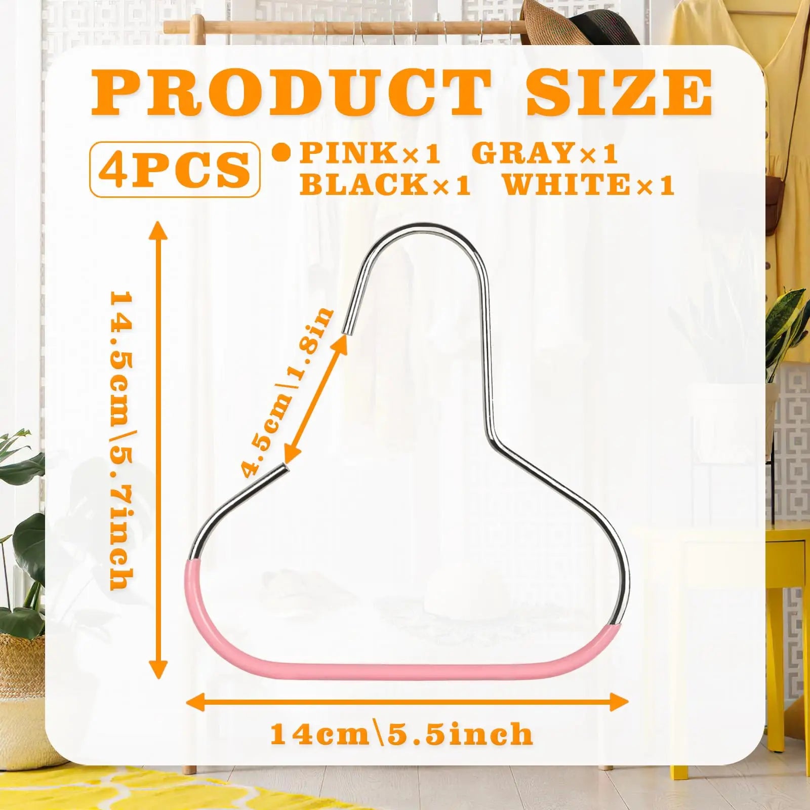 5pcs Simple Hat Storage Hooks Metal Material for Scarf Organization Belt Organization Bra Organizer Bag Storage
