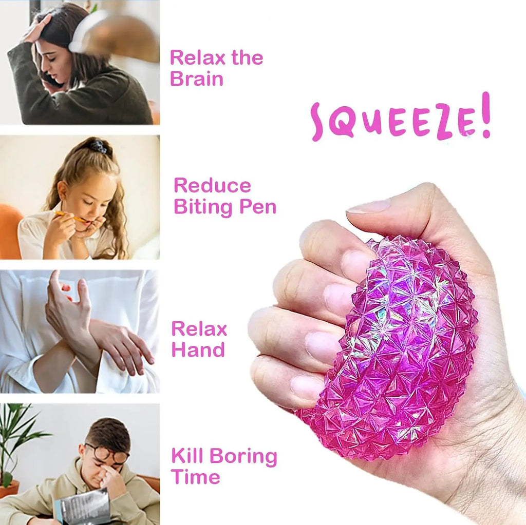 Maltose Diamond Shiny Squeeze Ball Cute Slow Rebound Sensory Fidget Toy Stress Relief Relaxation Blind Box