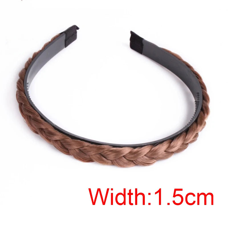 Braid Hair Band Women Fishbone Braid Wig Twist Braid Headband Hairpin Bohemia Non-slip Headdress Bridal Girls Hair Accessories