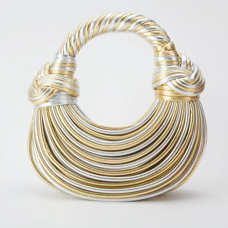Women's Handwoven Rope Knotted Shoulder Bag