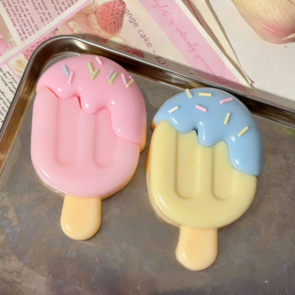 1-Pack Cute Blueberry Lava Ice Cream Squeezable Toy, Soft Squeezable Toy, High-Value Popsicle Stress Relief Toy, Anti-Anxiety Ma