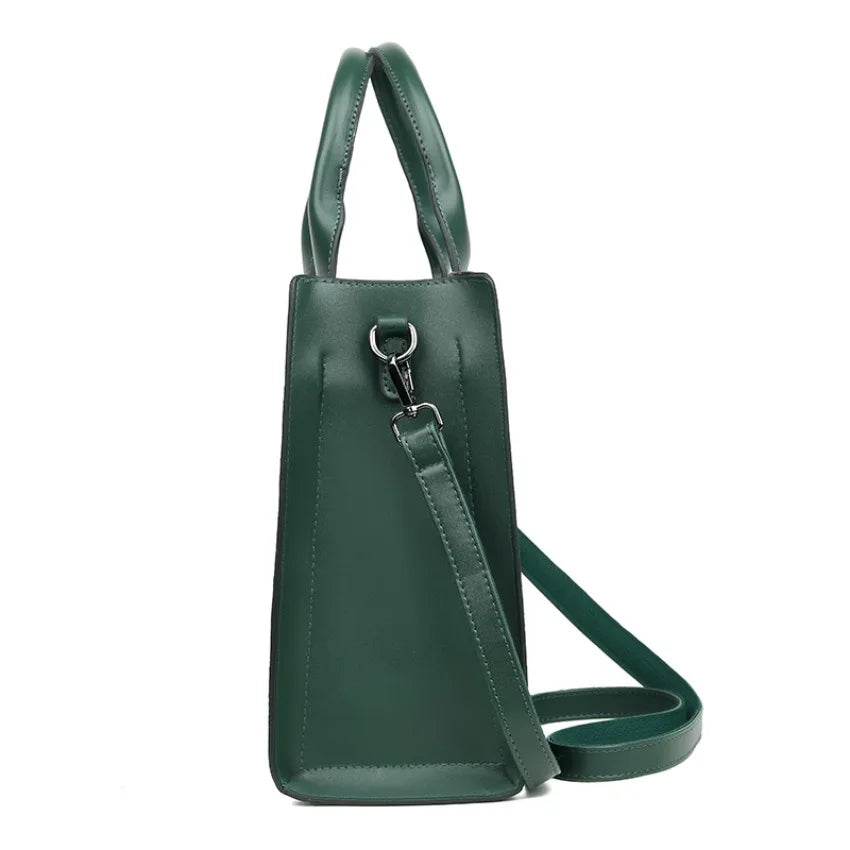 Women's Embossed Floral PU Shoulder Bag