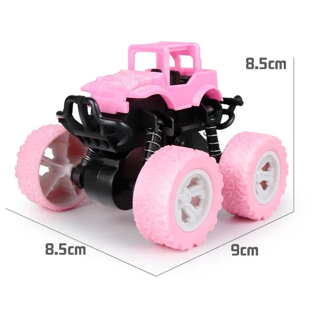 Toys Car Four-wheel Drive Off-road Vehicle Stunt Dump Cars Double-Side Inertia Car Boy Toy Car Pull Back Kids Toy Gift