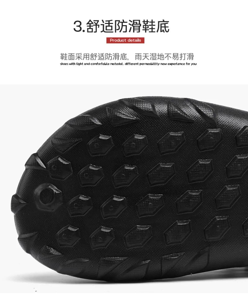 Summer Shoes Men Clogs Eva Slippers Men Flat Sandals Breathable Hole Shoes Men Beach Home Leisure Slides Men Summer Shoes