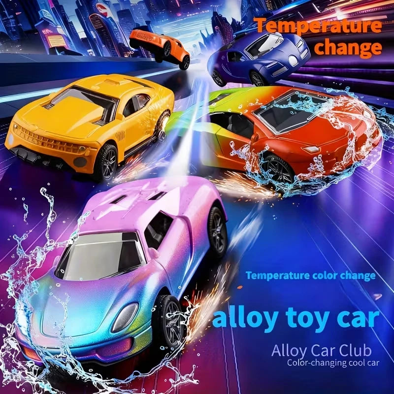 Color Change Cars Toy Vehicles in Water Color Changing Bath Toys Car Goodie Bags Fillers Funny Gift for Kids Themed Party Favors