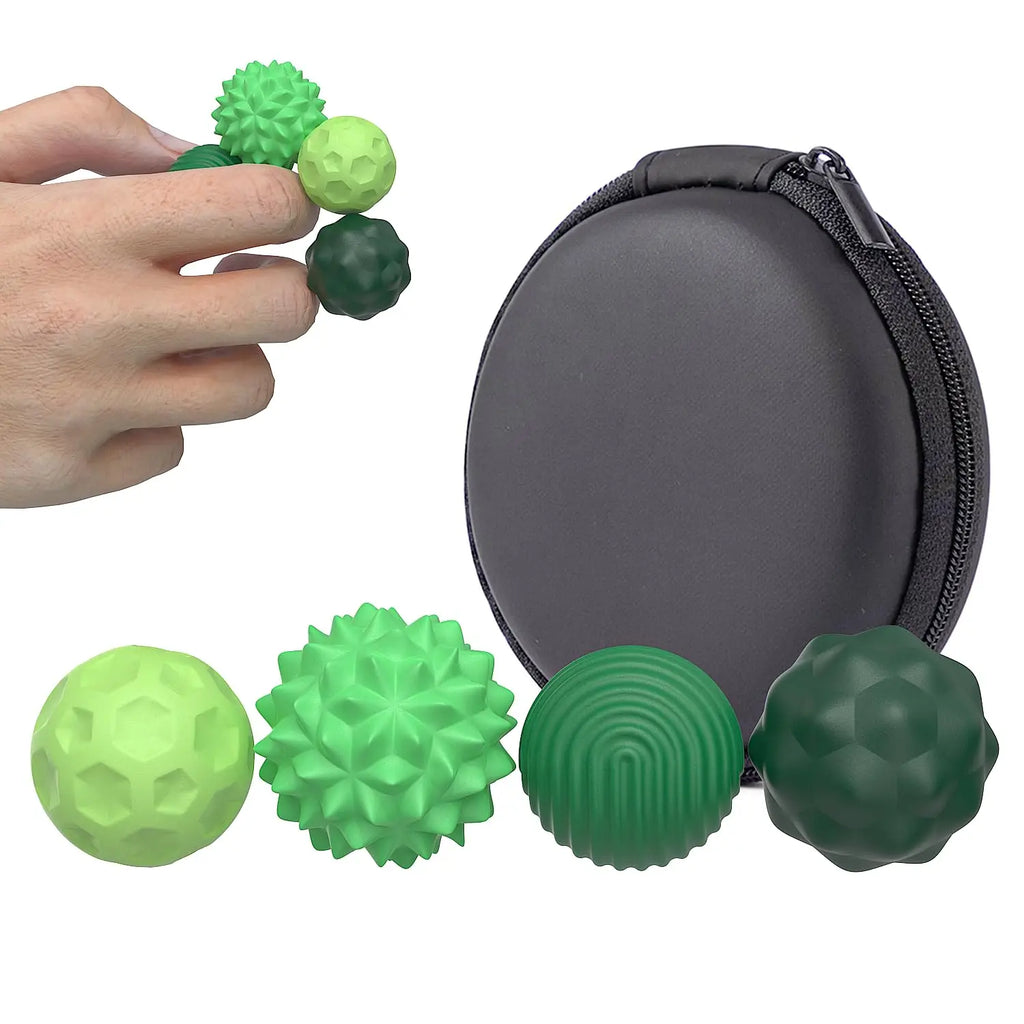 Magnetic Balls Fidget Sensory Toys Stress Relief for Adults Kids Fidget Textured Magnetic Balls with Silicone Shell Desk Toys