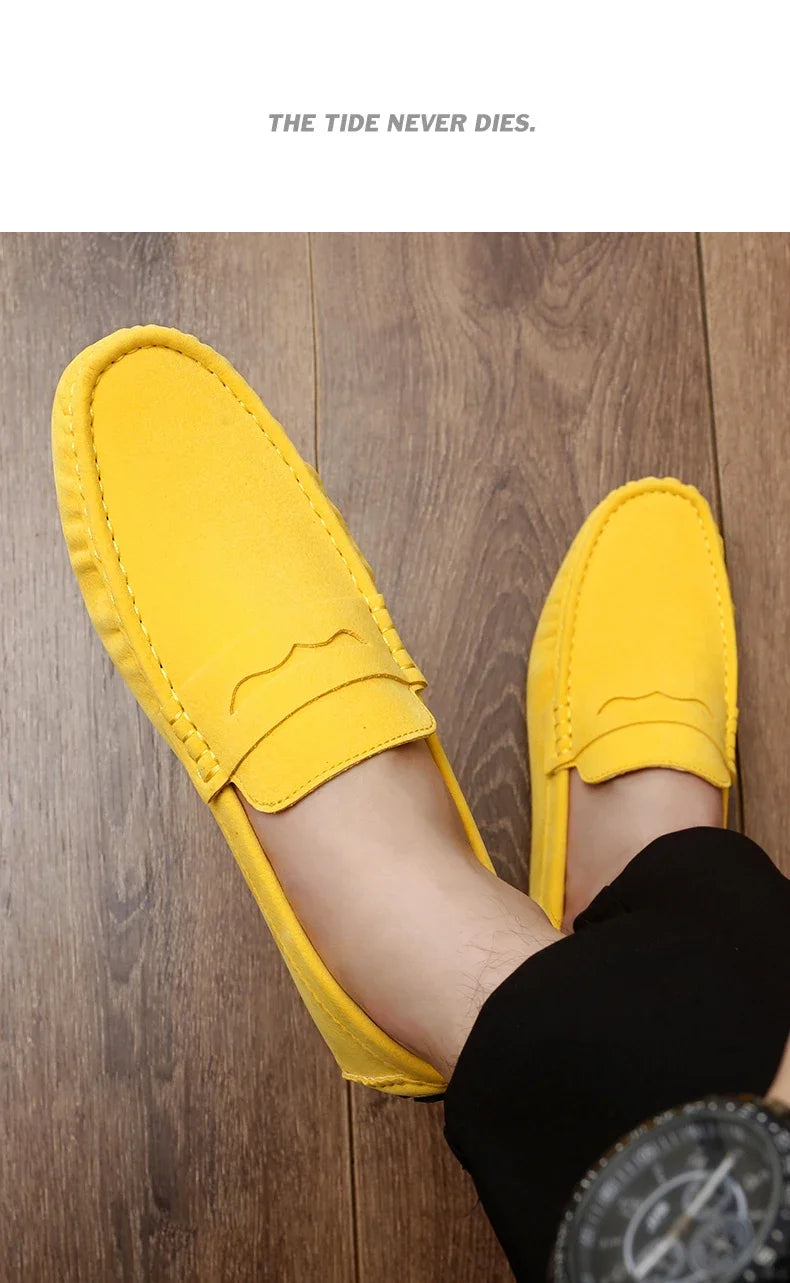 Shoes Men Casual Shoes Fashion Men Shoes Genuine Leather Men Loafers Moccasins Slip on Men Flats Male Driving Shoes